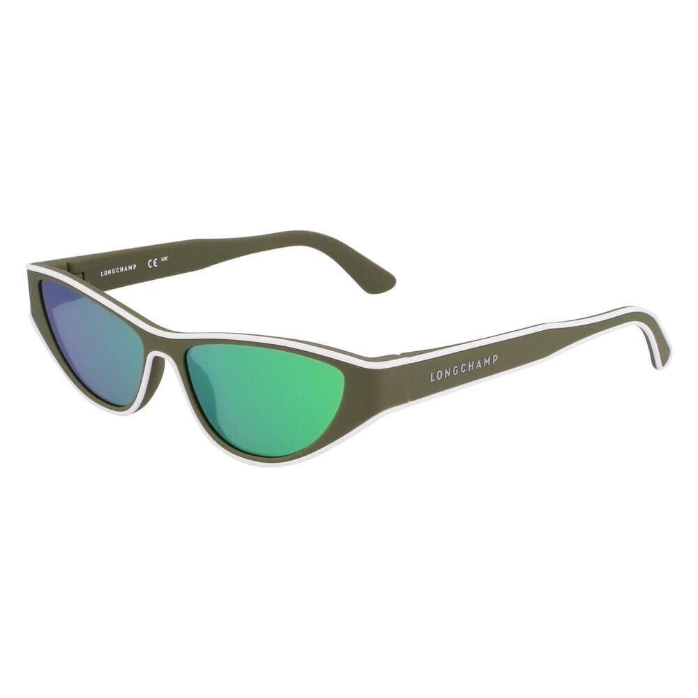 Longchamp LO761S Sunglasses Matte Khaki Acetate/Metal Shield